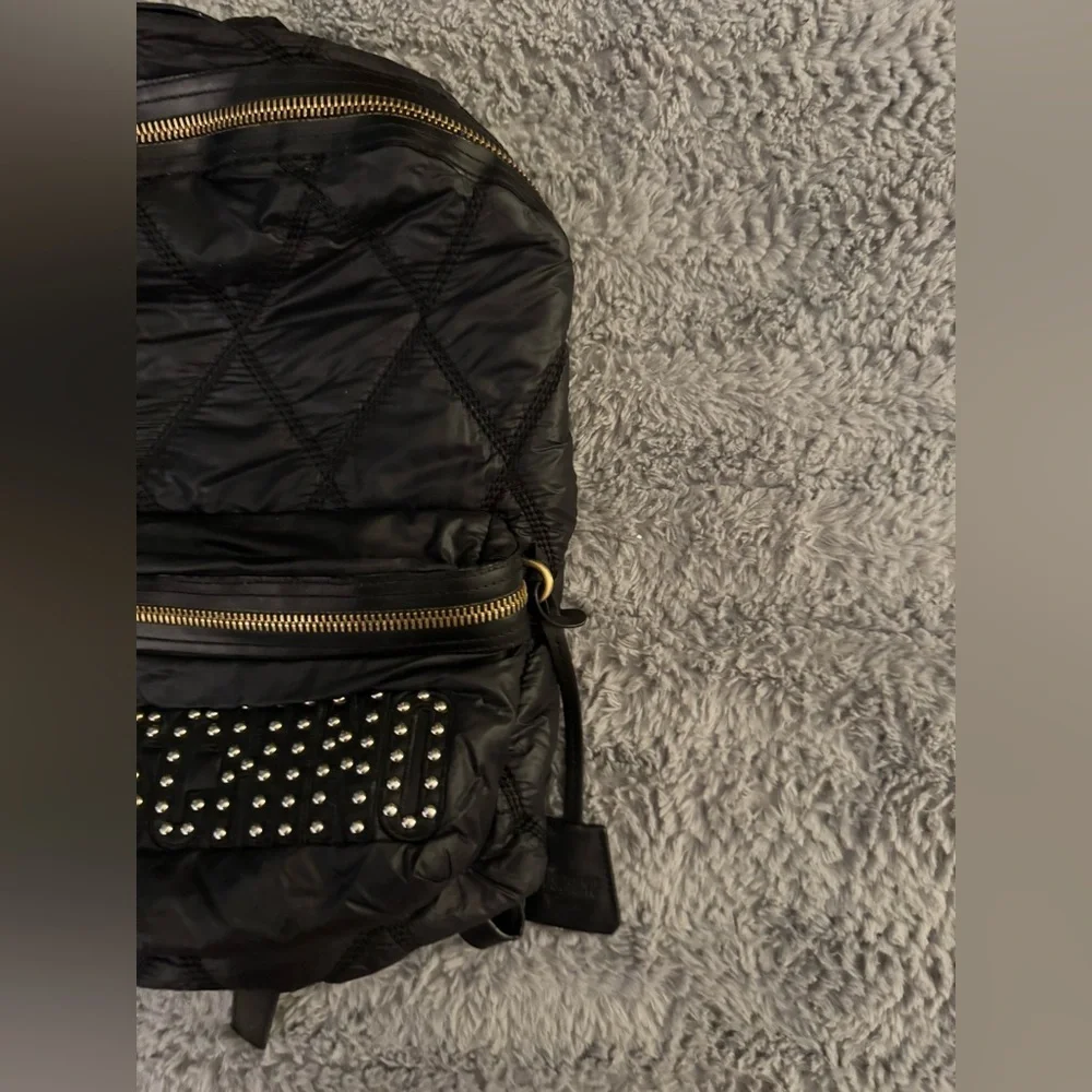 MOSCHINO Couture Black Quilted Nylon Backpack